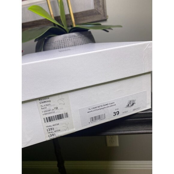 TORAL Mule Sand Leather Thong Square Sandals Womens Size 39 - Picture 8 of 9